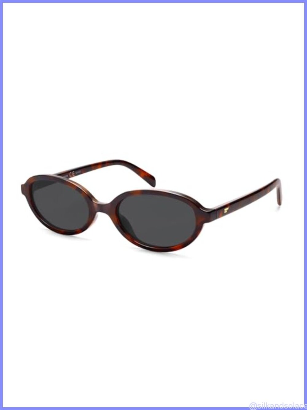 Retro Oval 90s Polarized Sunglasses Full Frame Small Fit